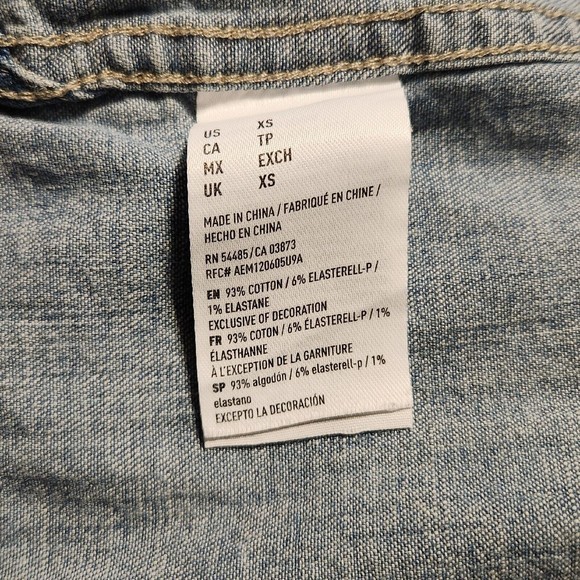American Eagle Denim Shirt Womens‎ Size XS - Picture 4 of 4